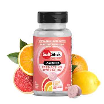 SaltStick Electrolyte Fast Chews + Caffeine 60 Capsules - The Bikesmiths