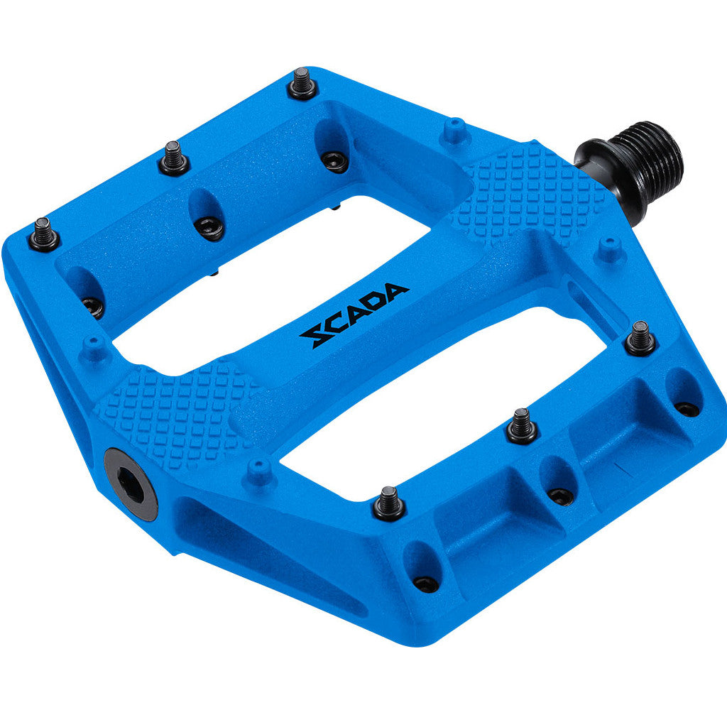 pinned pedals SCADA Thermoplastic Pinned Platform Pedal with Polymer, Bushing Red