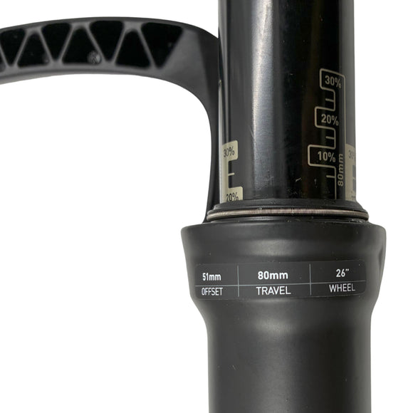 RockShox Bluto 26" TA 15x150mm 1-1/8-1.5 Fat Bike 80mm Travel Air Sprung Suspension Fork