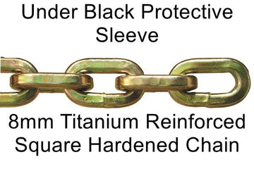 OnGuard 8119 Mastiff 80cm x 8mm Hardedned Chain Key Lock OnGuard