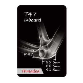 Token T47V24 Premium Inboard 24mm Bottom Bracket for T47 Frames and Shimano Cranks - 0