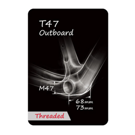 Token T47R29 Premium Outboard 30mm Bottom Bracket for T47 Frames and SRAM DUB Cranks - 0