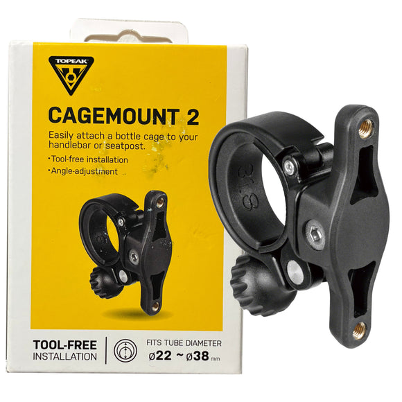 Topeak TCM02 Cagemount 2 Handlebar Water Bottle Cage Bracket