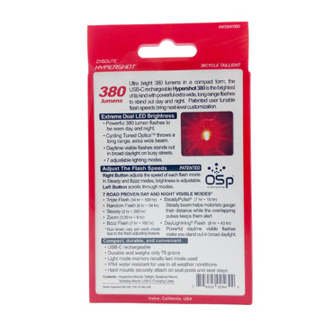 Cygolite Hypershot 380 Lumen USB Tail Light Cygolite