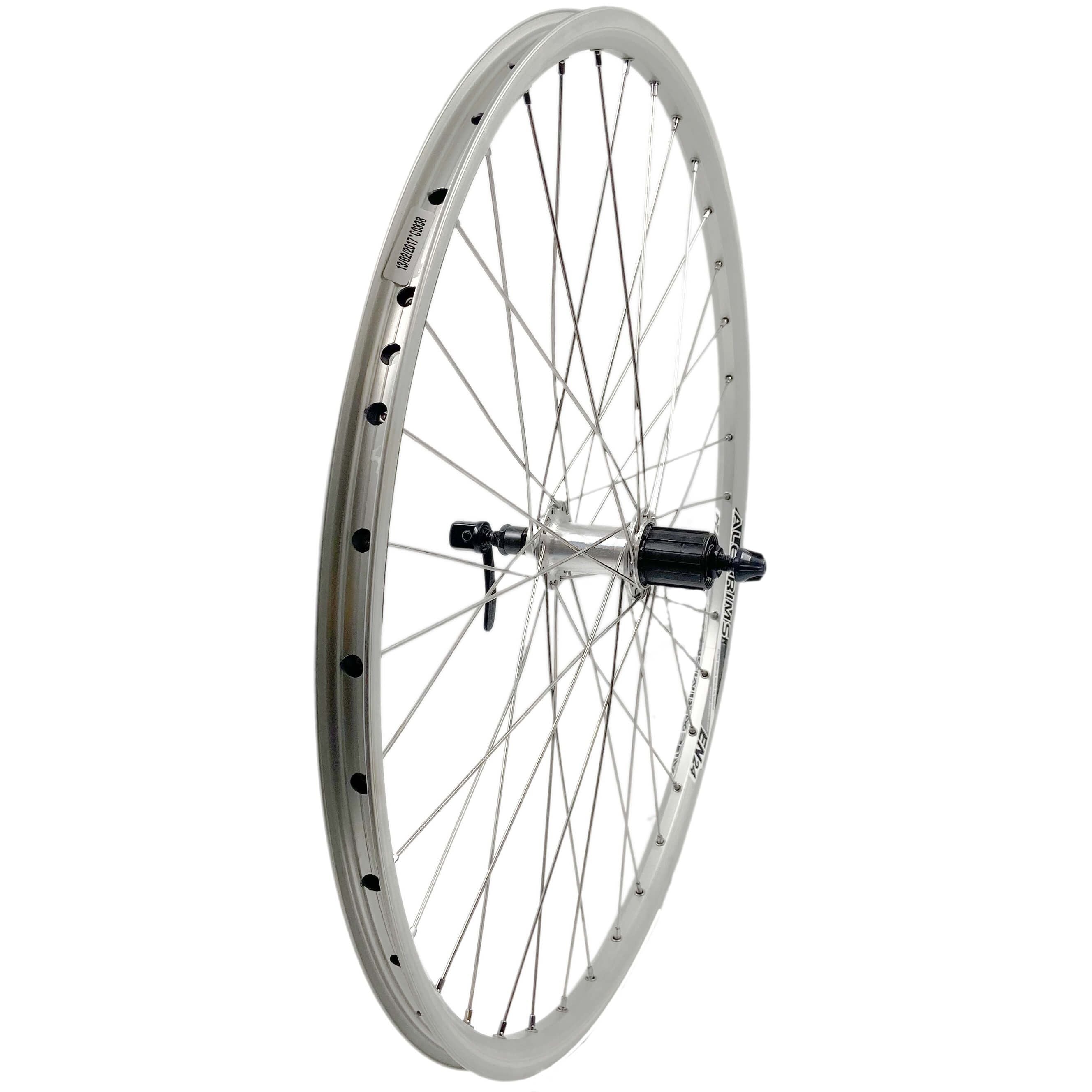 Alex EN24 26-inch Silver Cassette Type Rear QR Wheel - The Bikesmiths