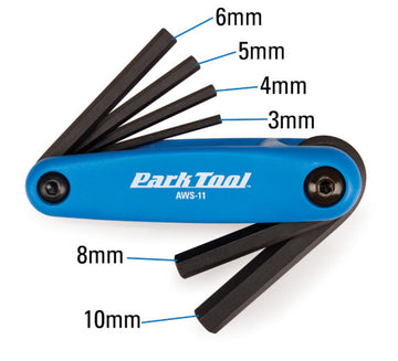 Park Tool AWS-11 Metric Folding Hex Wrench Set Park Tool