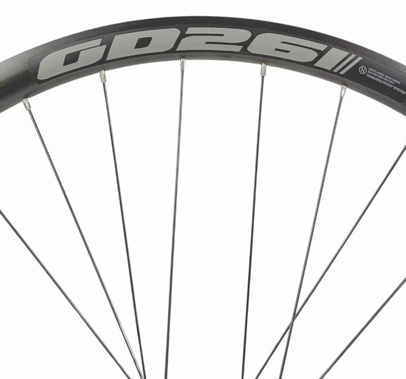 Alex GD26 Black 700/29" Rear Tubeless Shimano Deore M6000 HG Centerlock Disc Gravel Wheel QR 10x135 Alex