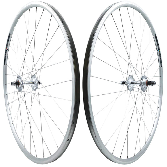 Alex R450 700c Formula 9x100 Front 10x120 Rear Track Fixed Gear Wheelset Silver