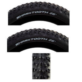 Arisun Sharktooth 26x4.0 Fat Bike Studded Tire - 0