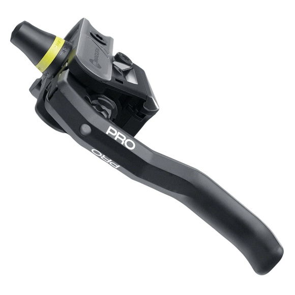 Magura Gustav Pro Disc Brake and Lever - Front or Rear Post Mount 4-Piston Black/Anthracite Gray