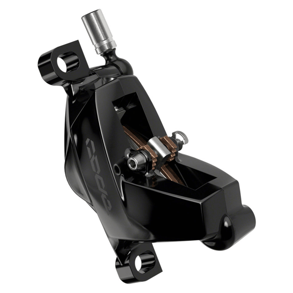 SRAM Code Silver Stealth Disc Brake and Lever - Post Mount 4-Piston Aluminum Lever SS Hardware Black C1