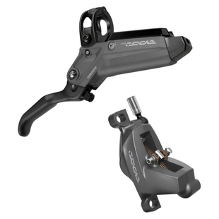 SRAM Code Bronze Stealth Disc Brake and Lever - Post Mount 4-Piston Aluminum Lever SS Hardware Dark Polar C1