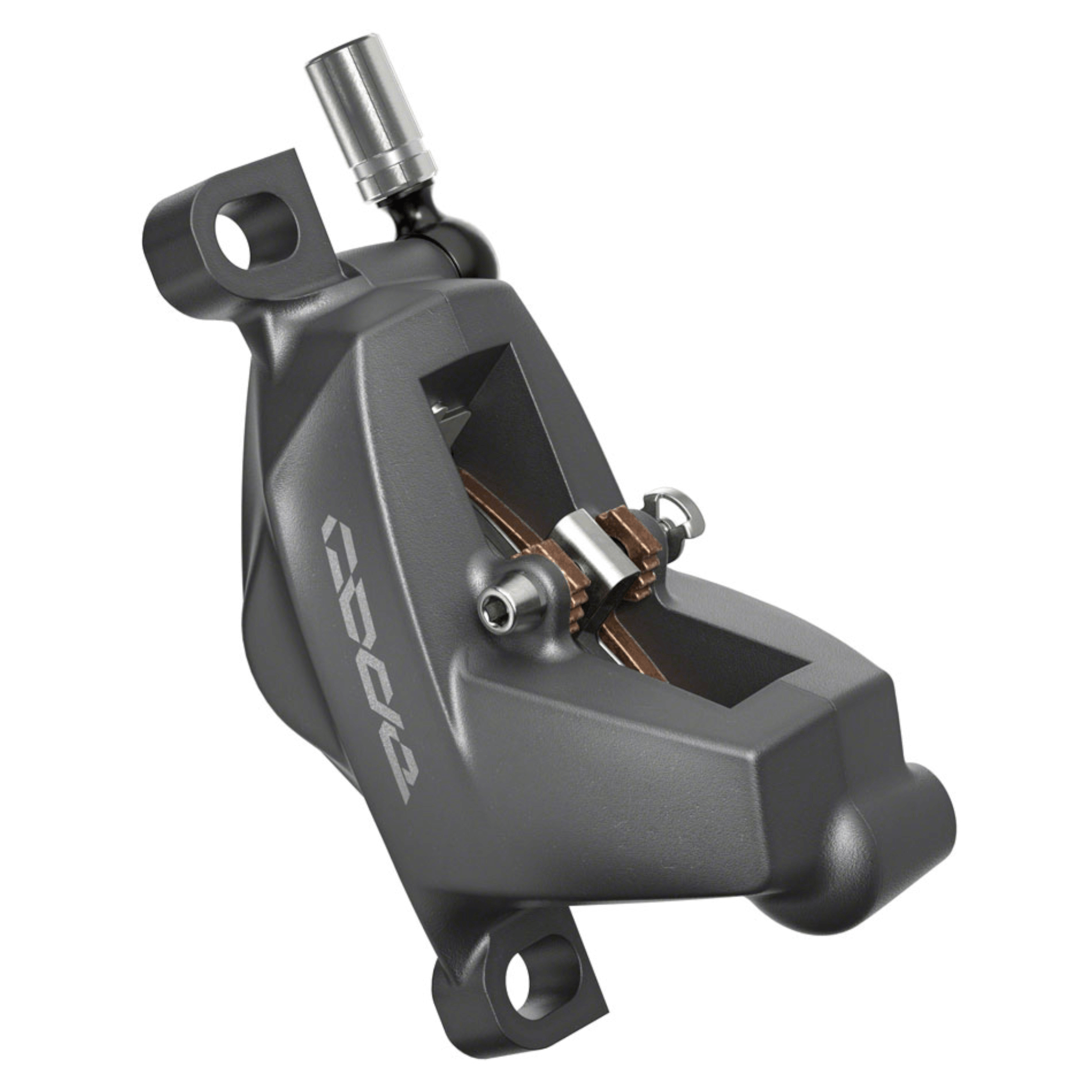 SRAM Code Bronze Stealth Disc Brake and Lever - Post Mount 4-Piston Aluminum Lever SS Hardware Dark Polar C1