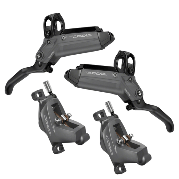 SRAM Code Bronze Stealth Disc Brake and Lever - Post Mount 4-Piston Aluminum Lever SS Hardware Dark Polar C1