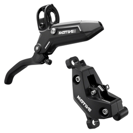 SRAM Motive Bronze Disc Brake and Lever - Post Mount 4-Piston Aluminum Lever Diffusion Black A1