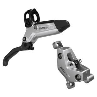 SRAM Motive Ultimate Disc Brake and Lever - Post Mount 4-Piston Aluminum Lever Body Carbon Blade Black/Silver A1