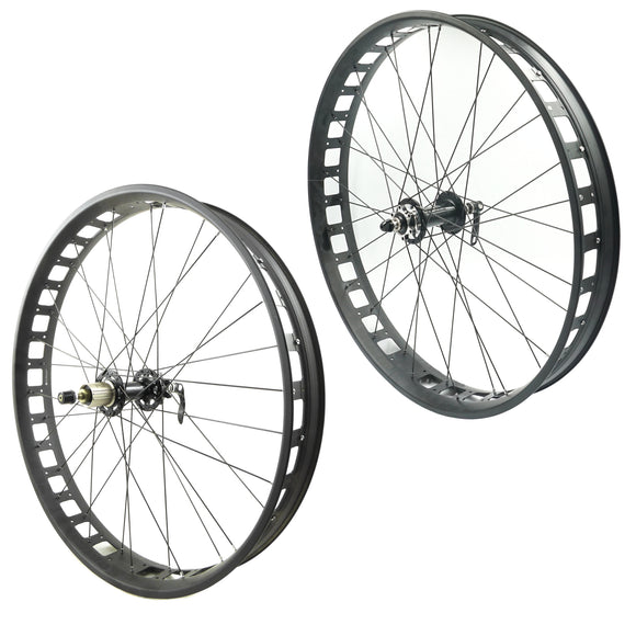 Alex Blizzerk 80 9x135 QR Front & 10x170 QR Rear Fat Bike Wheelset - The Bikesmiths