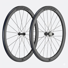 TOKEN C45R 700c 9x100 Front 10x130 Rear QR XDR 45mm Carbon Tubeless Wheelset
