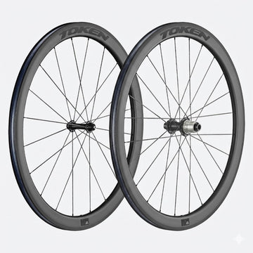 TOKEN C45R 700c 9x100 Front 10x130 Rear QR XDR 45mm Carbon Tubeless Wheelset TOKEN