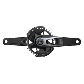 SRAM X0 Eagle T-Type AXS Power Meter Wide Crankset - 12-Speed 32t Chainring Direct Mount 2-Guards PM DUB Spindle Black