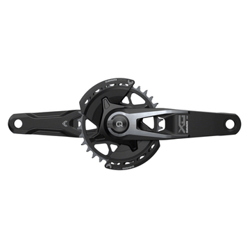 SRAM X0 Eagle T-Type AXS Power Meter Wide Crankset - 12-Speed 32t Chainring Direct Mount 2-Guards PM DUB Spindle Black - The Bikesmiths