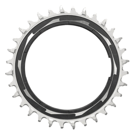 SRAM XX SL Eagle T-Type Thread Mount Chainring - 12-Speed Thread Mount (For XX SL PM Spider) 0mm Offset Aluminum Black/Silver
