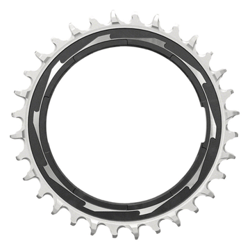 SRAM XX SL Eagle T-Type Thread Mount Chainring - 12-Speed Thread Mount (For XX SL PM Spider) 0mm Offset Aluminum Black/Silver - The Bikesmiths