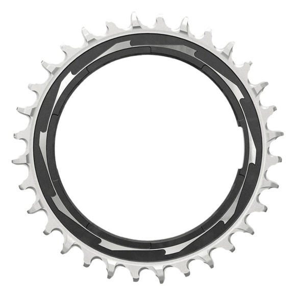 SRAM XX SL Eagle T-Type Thread Mount Chainring - 12-Speed Thread Mount (For XX SL PM Spider) 0mm Offset Aluminum Black/Silver