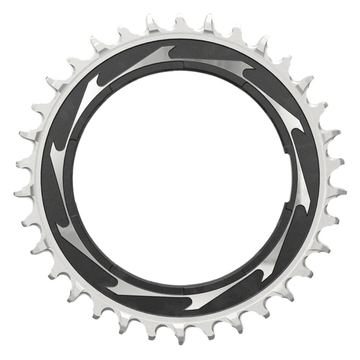 SRAM XX SL Eagle T-Type Thread Mount Chainring - 12-Speed Thread Mount (For XX SL PM Spider) 0mm Offset Aluminum Black/Silver - The Bikesmiths