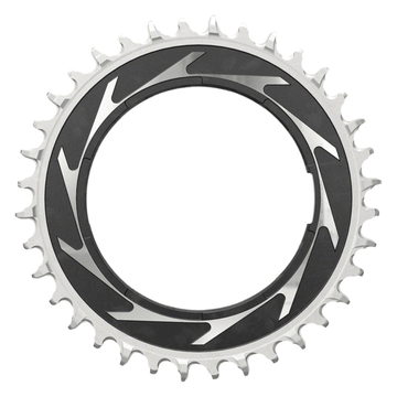 SRAM XX SL Eagle T-Type Thread Mount Chainring - 12-Speed Thread Mount (For XX SL PM Spider) 0mm Offset Aluminum Black/Silver - The Bikesmiths