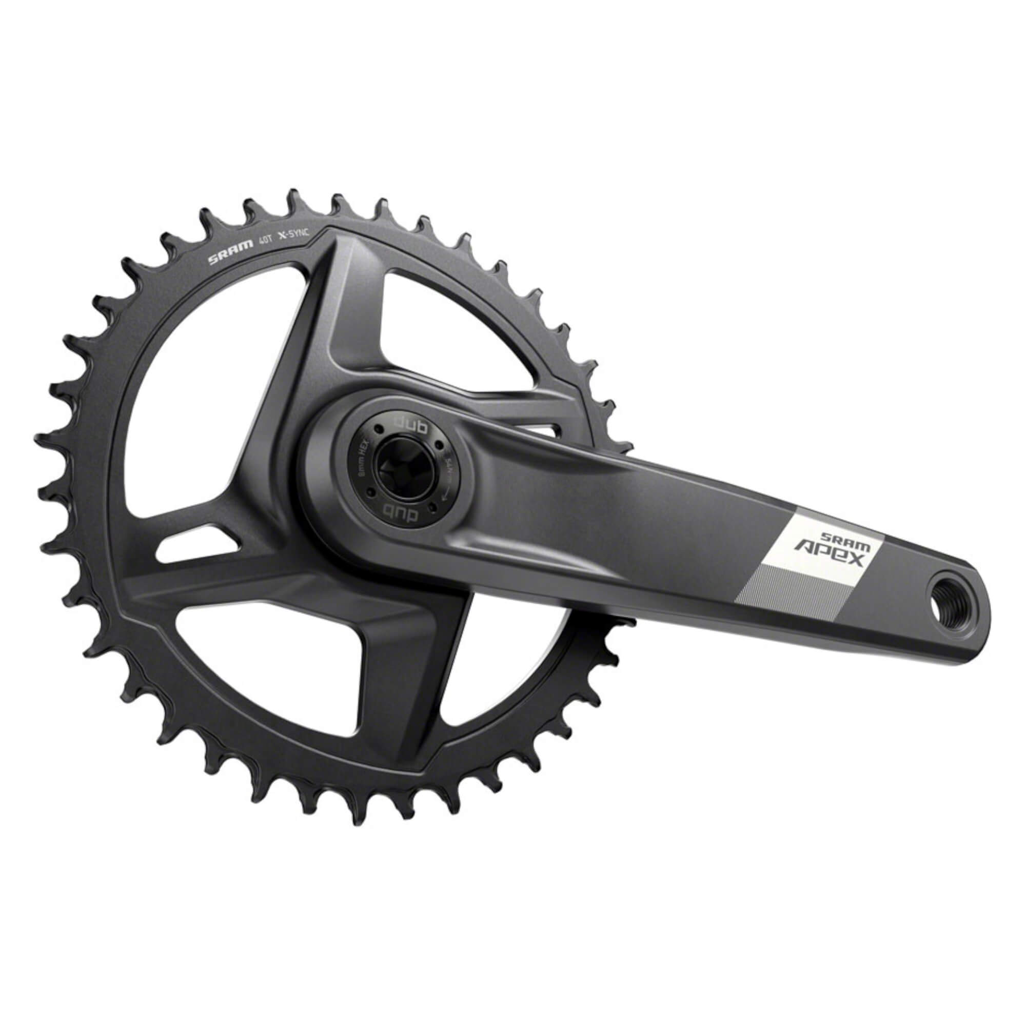 SRAM Apex 1 Wide Crankset - 12-Speed 40t Direct Mount DUB Spindle