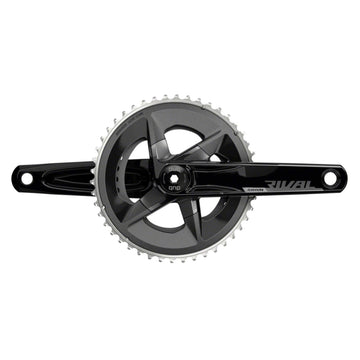 SRAM Rival AXS Crankset - 12-Speed, 107 BCD, DUB Spindle Interface, Black, D1 - The Bikesmiths