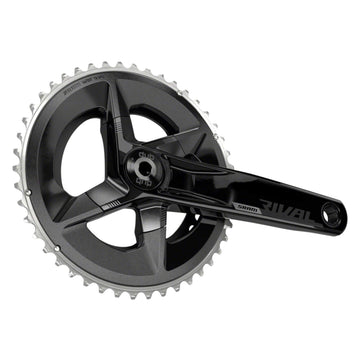 SRAM Rival AXS Crankset - 12-Speed, 107 BCD, DUB Spindle Interface, Black, D1 - The Bikesmiths