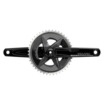 SRAM Rival AXS Wide Crankset - 12-Speed, 43/30t, 94 BCD, DUB Spindle Interface, Black, D1 - The Bikesmiths