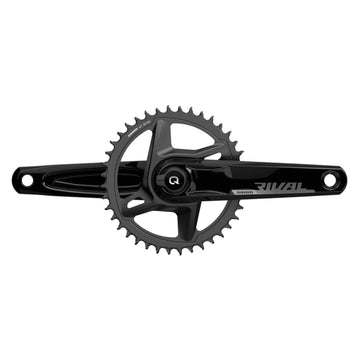 SRAM Rival 1 AXS Wide Power Meter Crankset - 12-Speed, 8-Bolt Direct Mount, DUB Spindle Interface, Black, D1 - The Bikesmiths