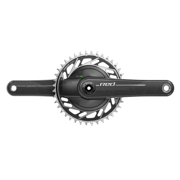 SRAM RED 1x XPLR AXS E1 Power Meter Wide Crankset - 13-Speed, 40t, 8-Bolt PM Spider, DUB Spindle