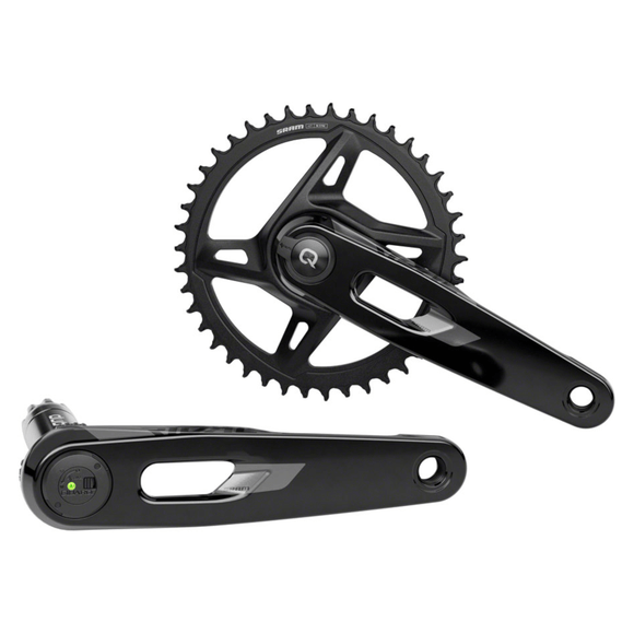 SRAM Rival 1x XPLR AXS Power Meter Wide Crankset - 12/13-Speed 42t 8-Bolt Direct Mount DUB PM Spindle Black E1 - The Bikesmiths