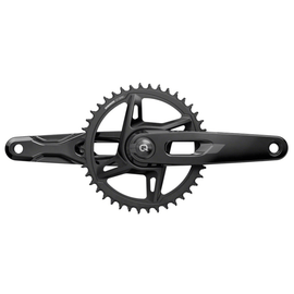 SRAM Rival 1x XPLR AXS Power Meter Wide Crankset - 12/13-Speed 42t 8-Bolt Direct Mount DUB PM Spindle Black E1 - 0