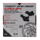 Clarks CMD-24 Front 180mm and Rear 160mm E-Bike Mechanical Disc Brake Kit-5