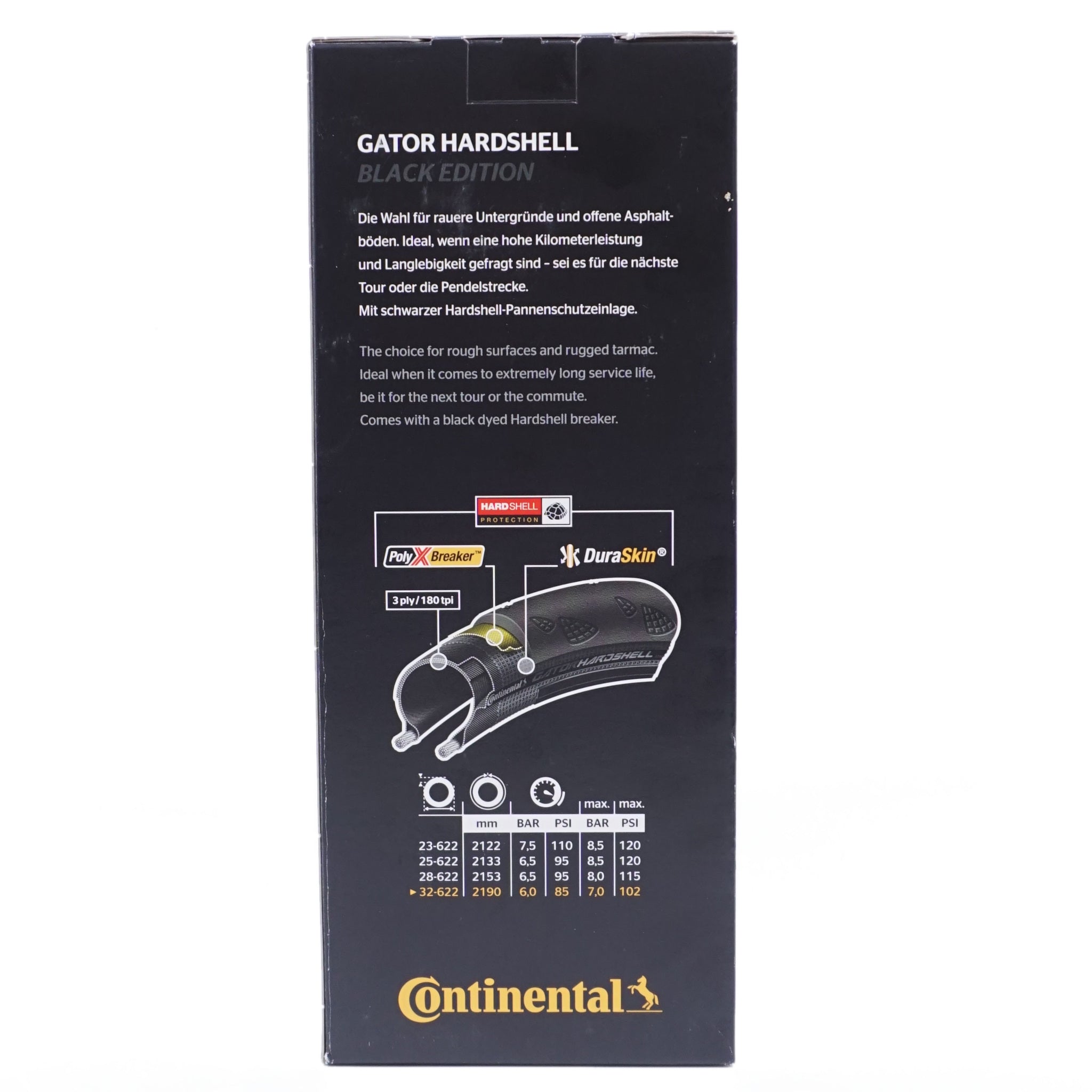 Continental Gator Hardshell 700c Folding Tire Black Edition - The Bikesmiths