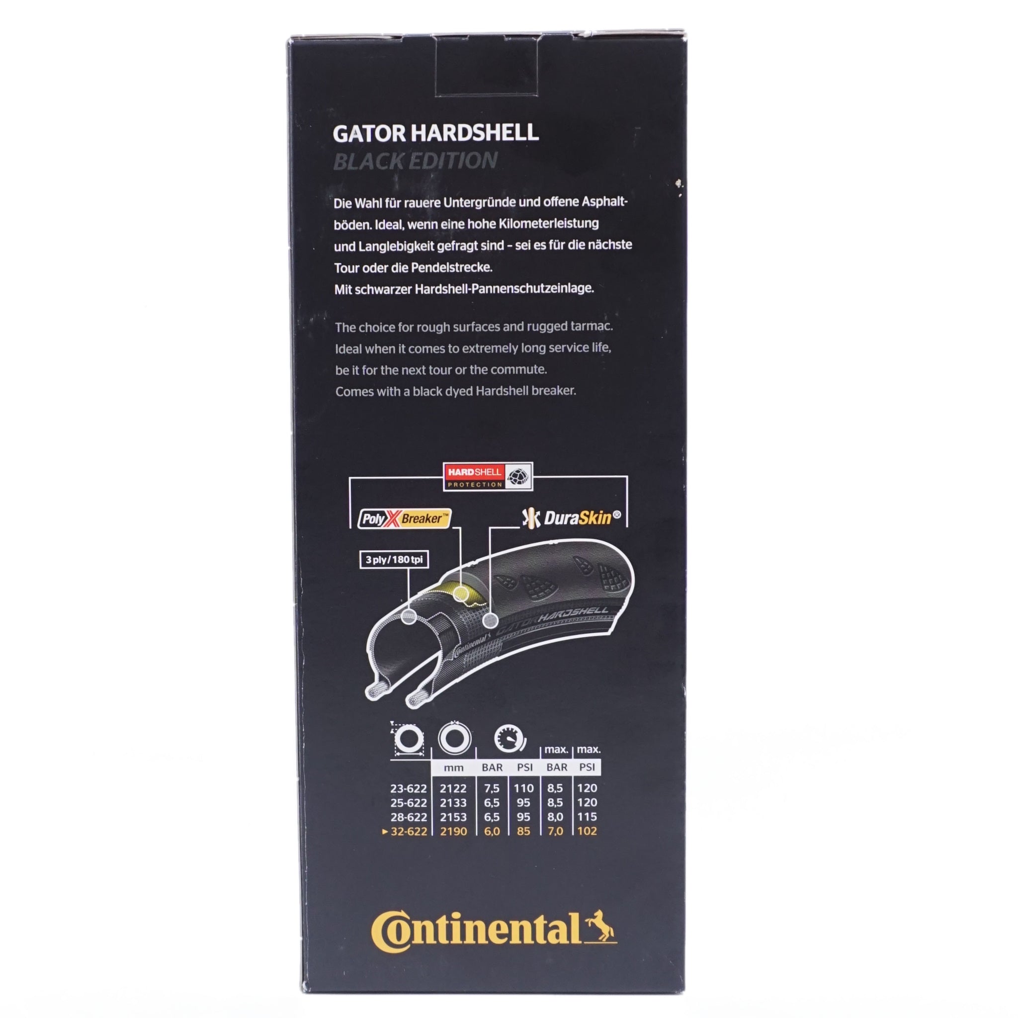 Continental Gator Hardshell 700c Folding Tire Black Edition