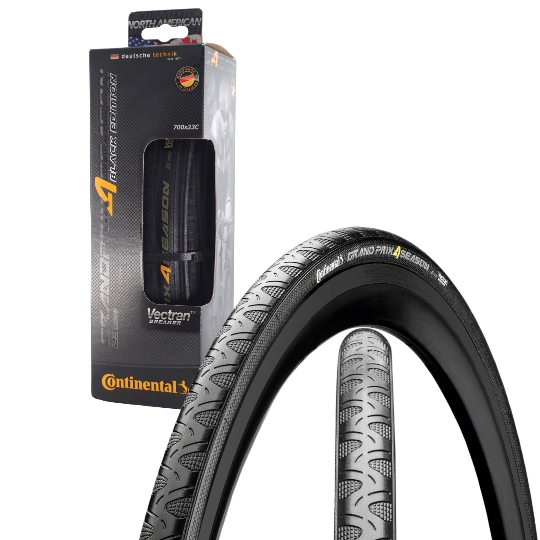 Continental Grand Prix GP 4-Season Black Edition Duraskin 700x23 Folding Tire