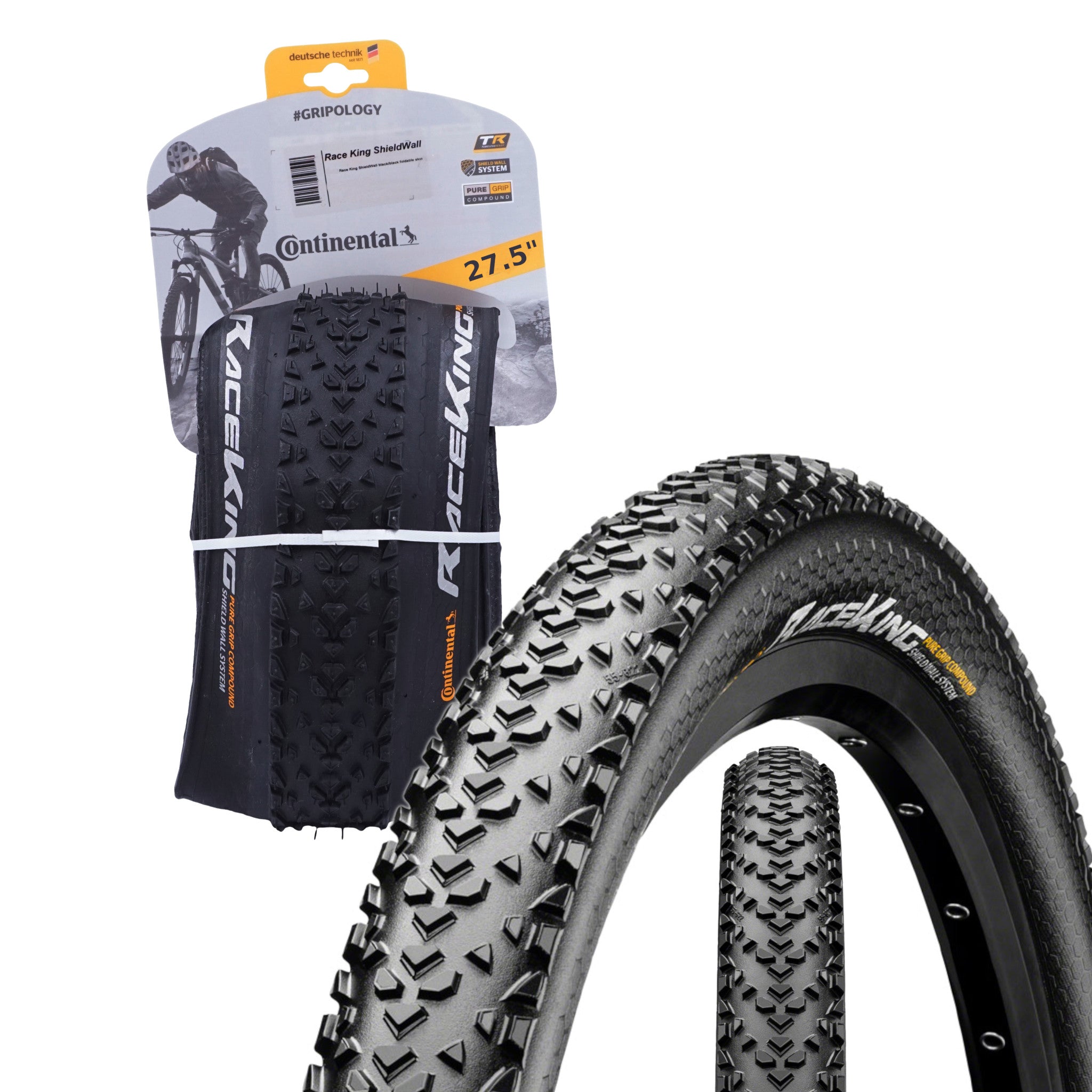 Continental Race King 27.5-inch ShieldWall PureGrip Tubeless Folding Tires - The Bikesmiths