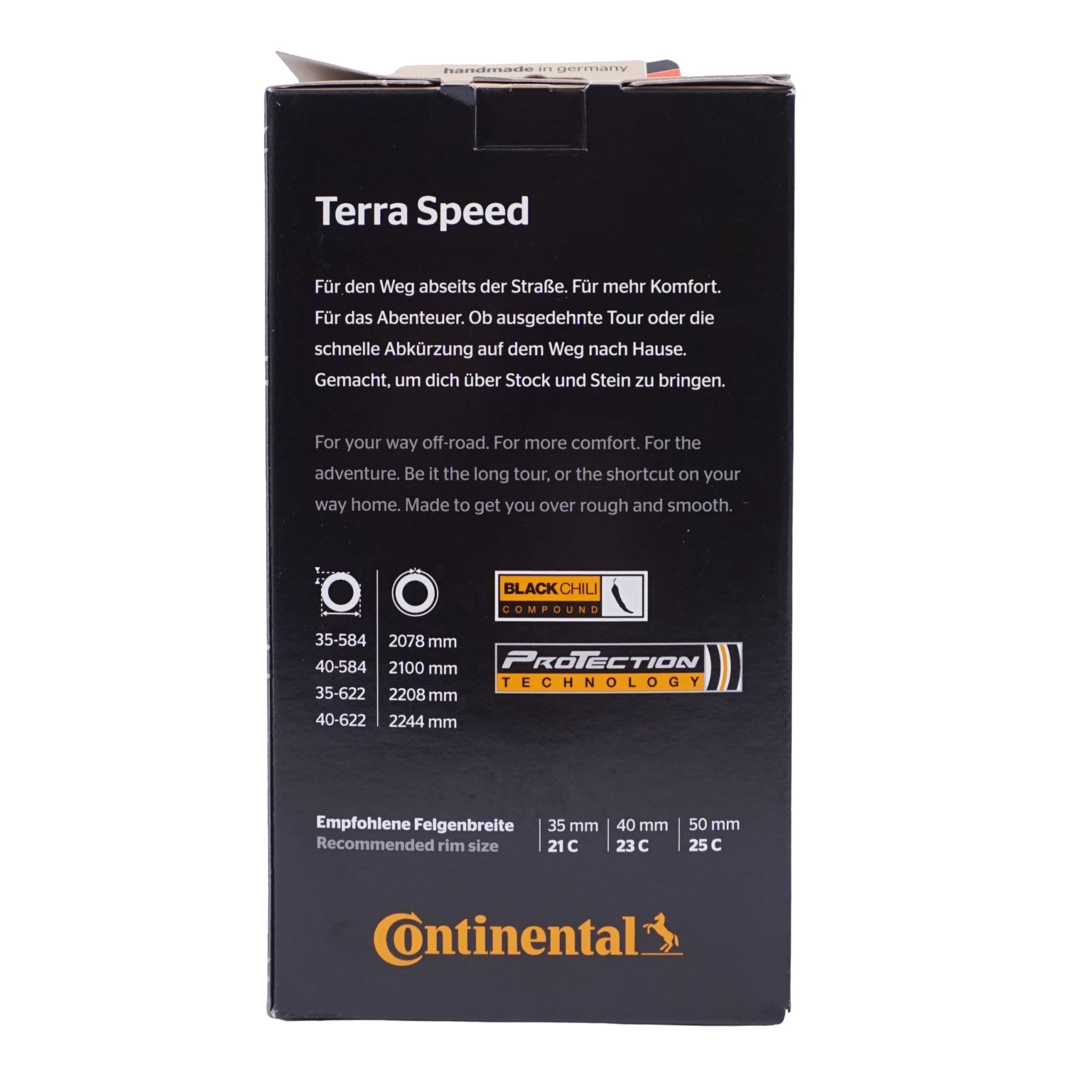 Continental Terra Speed 700c Tubeless Folding BlackChili