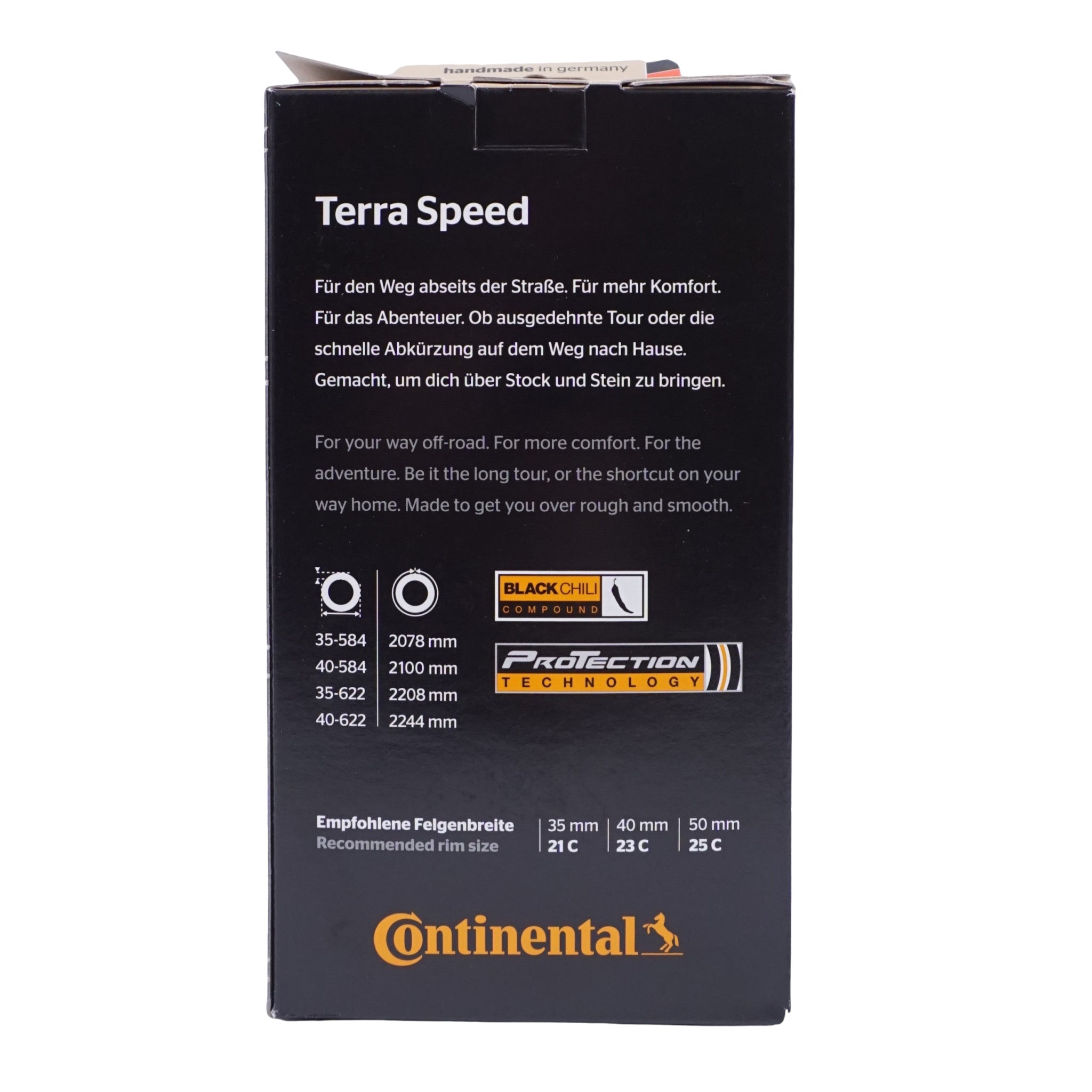 Continental Terra Speed 700c Tubeless Folding BlackChili ProTection Bike Tire