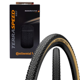 Continental Terra Speed 700c Tubeless BlackChili ProTection Black/Cream Tire - The Bikesmiths