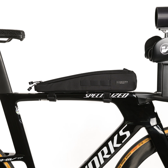 ALMSTHRE Long Top Tube Bag 1L Midnight Black