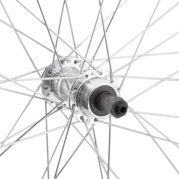 Weinmann 519 27.5-inch 9x100 FRONT 10x135 REAR QR Freewheel 36h Silver Wheelset - The Bikesmiths