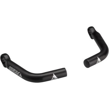 Profile Design Boxer Bar Ends: Black Profile Design