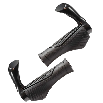 Hafny HF652 Ergonomic Grips w/ Alloy Bar End Clamps Hafny